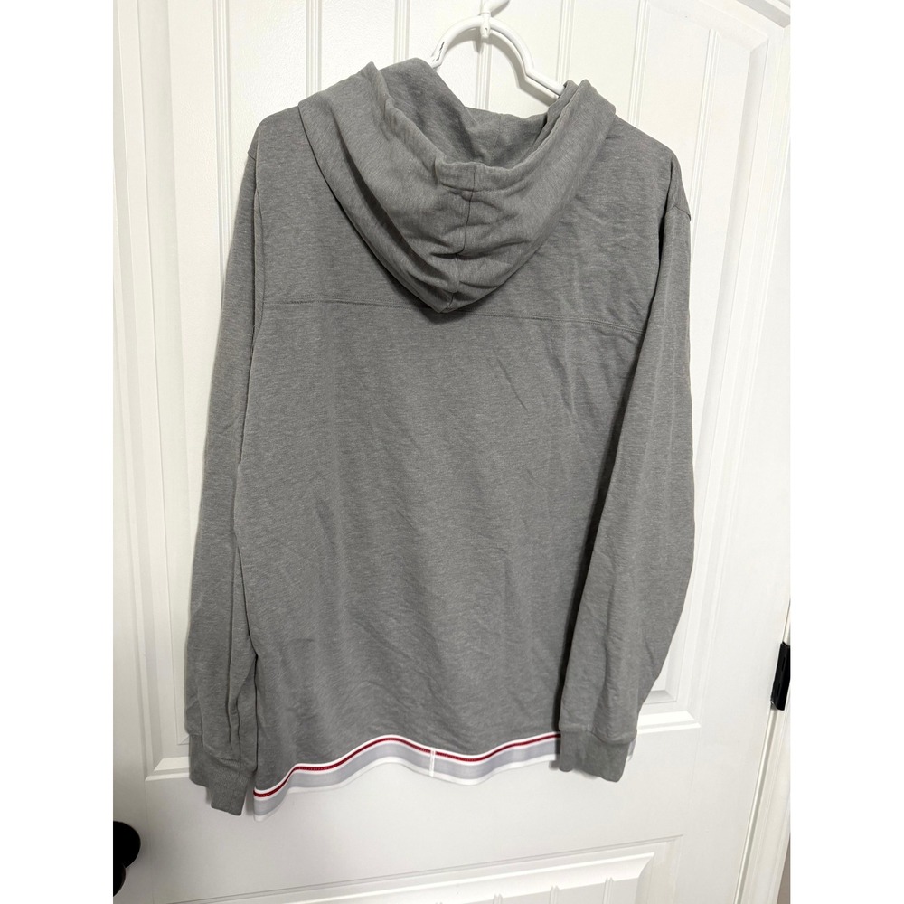 Tommy Hilfiger Sleepwear Hoodie Mens L Gray Logo Hem Long Sleeve Pullover - Picture 3 of 6